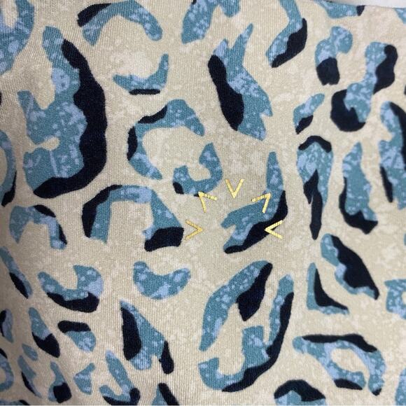Varley Cream Blue&Black Century Animal Print Leggings Sz.XS - Picture 14 of 16